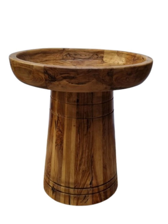 Image 1 of Handgemaakte Marokkaanse tafel van massief mahoniehout | Handgemaakte massief mahoniehouten tafel – Marokkaans ambacht