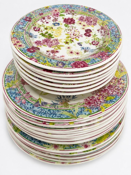 Gien Millefleurs - Isabelle de Borchgrave – Coffret 6 personnes + pichet