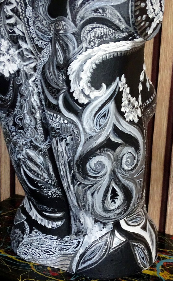 Image 1 of CB. busto di manichino bianco e nero