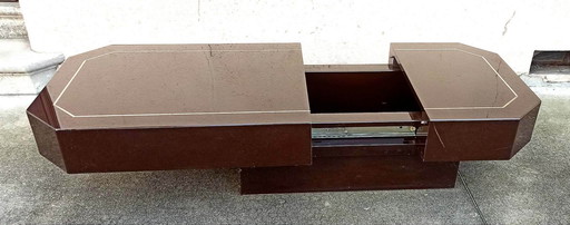 Bartafel uit de jaren 70 met geïntegreerd mechanisme, 125,5 cm lang.