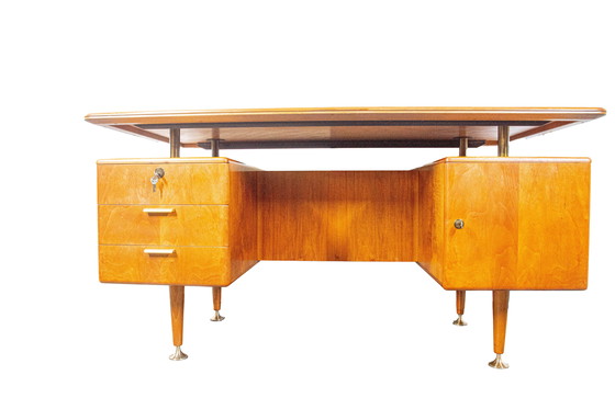 Image 1 of Niederländischer Design-Schreibtisch Midcentury Bureau A.A. Patijn für Zijlstra Joure