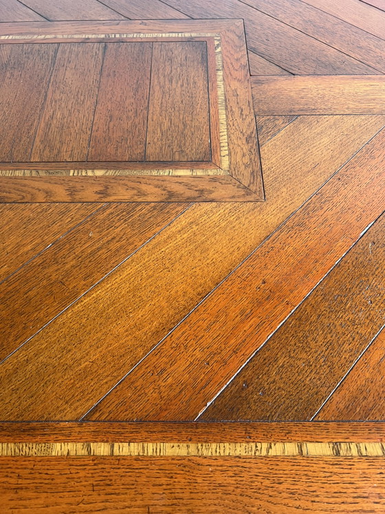 Cherry wood Art Nouveau RAC Royal antique dining table (photo 12 of 12)