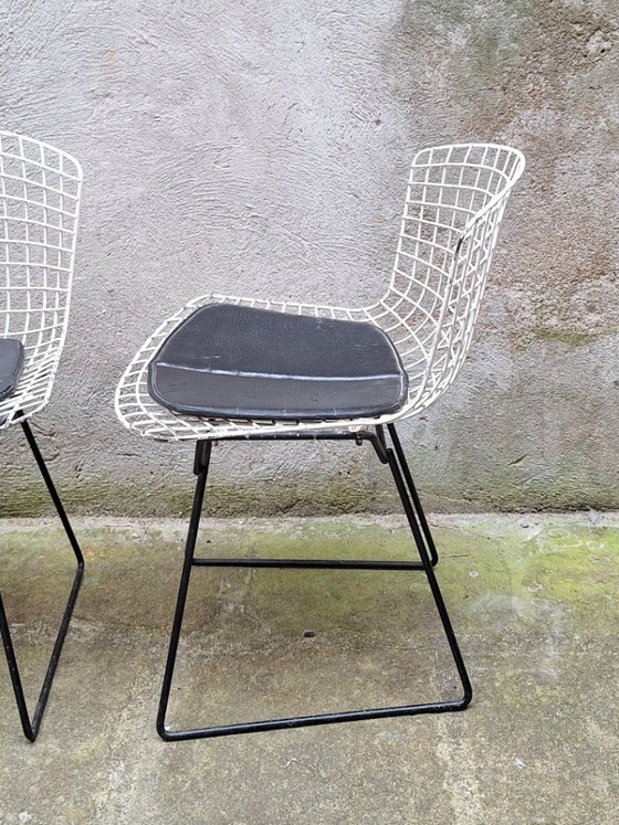 Image 1 of Set van 4 draadstoelen van Harry Bertoia, jaren 60.