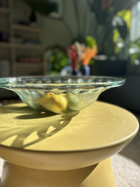 Image 1 of Grand bol en verre style art déco