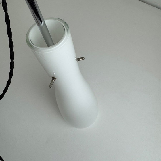 Image 1 of Vintage 1970s Opaline Glass Pendant Light