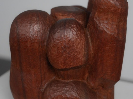 Sculture astratte in legno intagliato, Paesi Bassi, anni '80 – Vintage (photo 7 of 8)