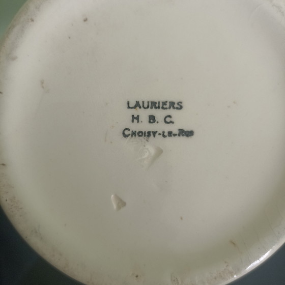 Image 1 of Large Art Deco Broc/Water Jug – Choisy-le-Roi – "Lauriers" – 28 cm