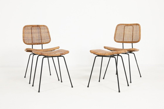 Image 1 of Set di sedie italiane in stile Mid-Century Modern degli anni '60.