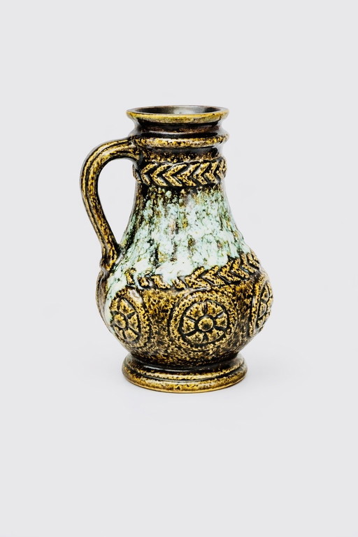 Vaso in ceramica vintage Bay Keramik, Germania Ovest, modello 73-20 – Mid-Century Modern – ca. 1970