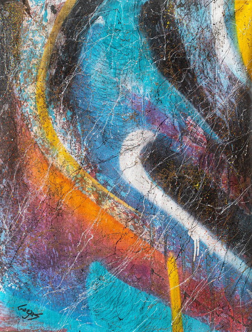 Gongas - Ridders van Cydonia - Kunstenaarsdoek – lithos zeefdrukken, Canvas