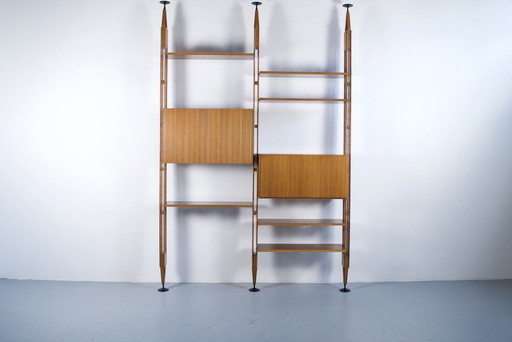 Modulable Shelf LB7 Rosewood Franco Albini Années 60' Poggi Éditeur