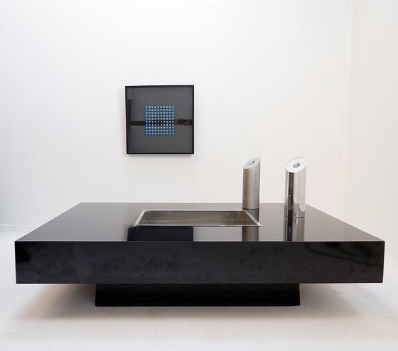 Image 1 of Italiaanse salontafel geïnspireerd op het "Alveo" model van W. Rizzo voor Sabot