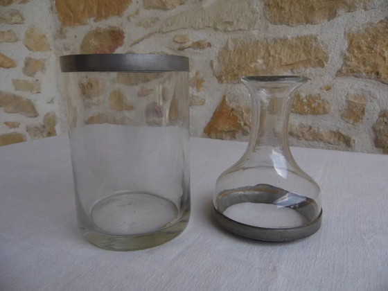 Image 1 of Caraffa con tappo a vite in vetro e latta