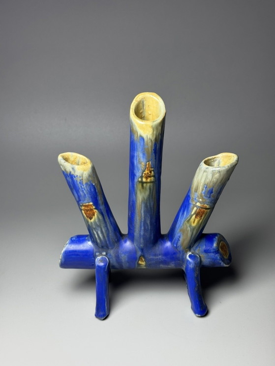 Art Deco Pique-Fleurs by Faïencerie de Thulin, Belgium – Vases, Ceramic (photo 5 of 12)