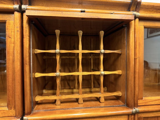 Original Globe Wernicke Wine Rack for Bookcase, Wood, Brass, Brown (photo 6 of 7)