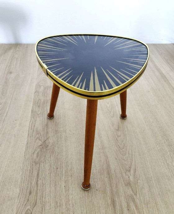 Image 1 of Beistelltisch aus den Fünfzigern mit ungewöhnlichem Motiv
