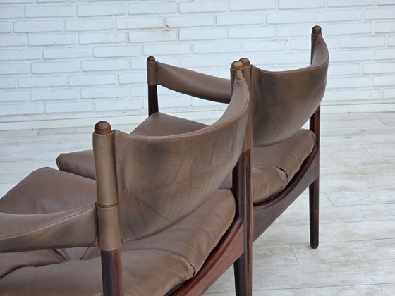 Jaren 70, Deens Design van Kristian Vedel, Modulaire bank, Model Modus. – Modulaire banken, Wood (photo 13 of 25)