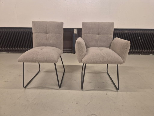4x SHOWROOM OUTLET - Eetkamerstoelen Dante - Teddy - NIEUW