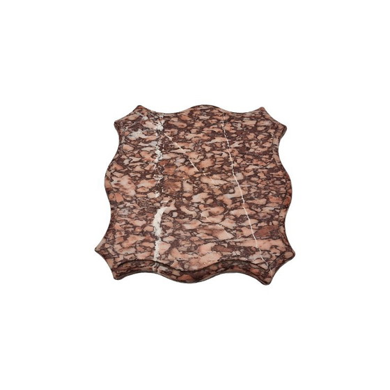 Plateau ancien en marbre de Bordeaux, vers 1880 – Accessoires de table, Marble (photo 3 of 5)