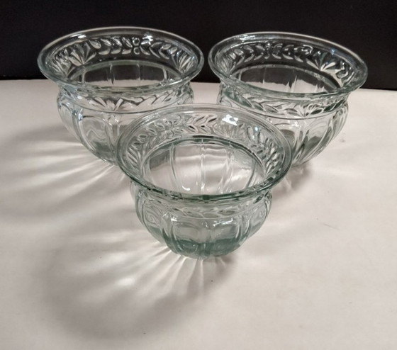 Image 1 of Set di tre ciotole in cristallo vintage. Stile: Noritake Crystal Germania