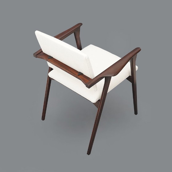 Image 1 of Coppia di poltrone con braccioli in legno, anni '50