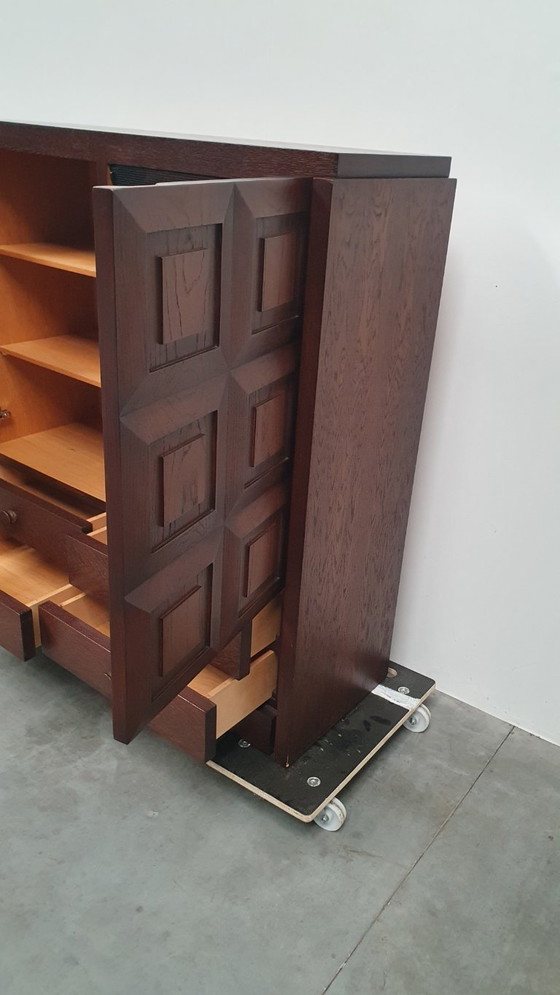 Image 1 of Brutalist vintage barkast cabinet highboard 70s bar