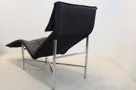 Black Leather ‘Skye’ Chaise Longue by Tord Björklund, Ikea (photo 4 of 11)
