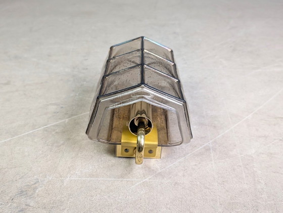 Image 1 of 10x Vetreria Limburg lampada da parete in vetro brutalista