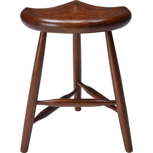 Meubles de studio vintage Tabouret en noyer American Craftsman, 1960