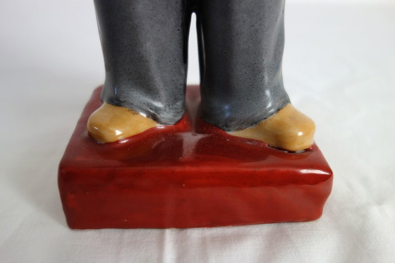 Image 1 of Statue figurine ouvrier propagande Révolution culturelle chinoise