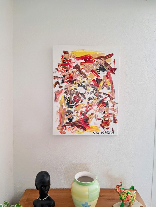Artist painting - Enzo SAN MARCO - Artifice