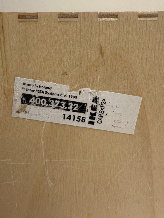 Image 1 of Vintage IKEA desk organizer plywood wood 90s