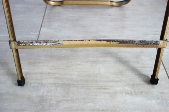 2 Stühle aus vergoldetem Metall und Skai im Opern-Stil der 60er/70er Jahre – Klappstühle (photo 9 of 13)