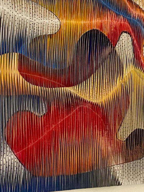Image 1 of Textile sculpture-painting: The Dance of Colors