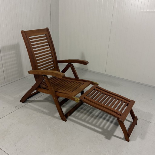 Teak deck chair lounger Royal Life-Style