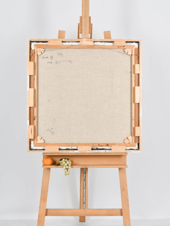 Image 1 of Helen Nieuwendijk (1946) - Anderzijds - 2000 - Acrylic on canvas - 73 x 73 cm