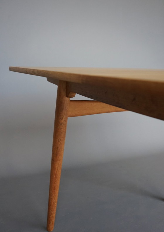 Image 1 of Table de salle à manger extensible en chêne Hans J. Wegner Modèle AT 310 par Andreas Tuck,1960s