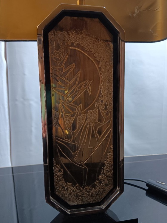 Image 1 of Lampe de table Georges Mathias - Maho, plaquée or 23 carats