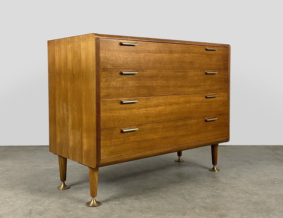 Image 1 of Commode en noyer A.A. Patijn du milieu du siècle 1950 Pays-Bas