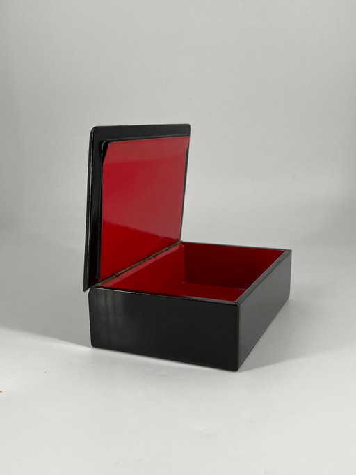 Handbemalte russische Lackdose „Alyonushka“ – Choluy – Vintage-Sammlerstück