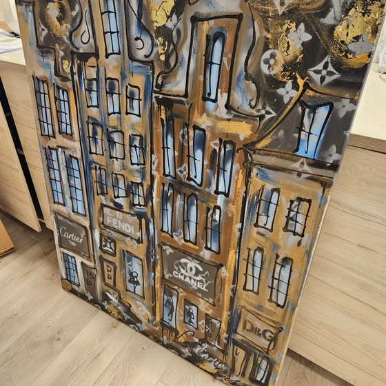 Rick Triest Glamour Amsterdam – Paintings & Drawings, Gold, Canvas (photo 14 of 15)