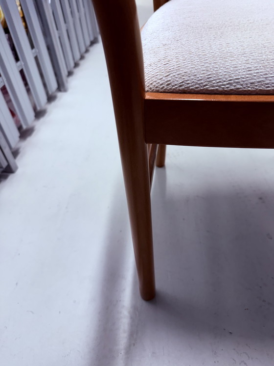 Image 1 of 3x BP Sedie Design „MANUELA“ – Original Made in Italy – Buche Holzstuhl mit Armlehnen 