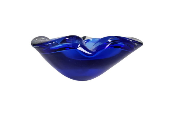 Image 1 of Murano - Murano Sommerso - cendrier - bol - bleu cobalt - années 1960