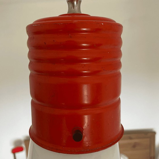 Lampada a sospensione arancione in vetro opalino a forma di lampadina Edison, stile Mid-Century Modern, anni (photo 9 of 10)
