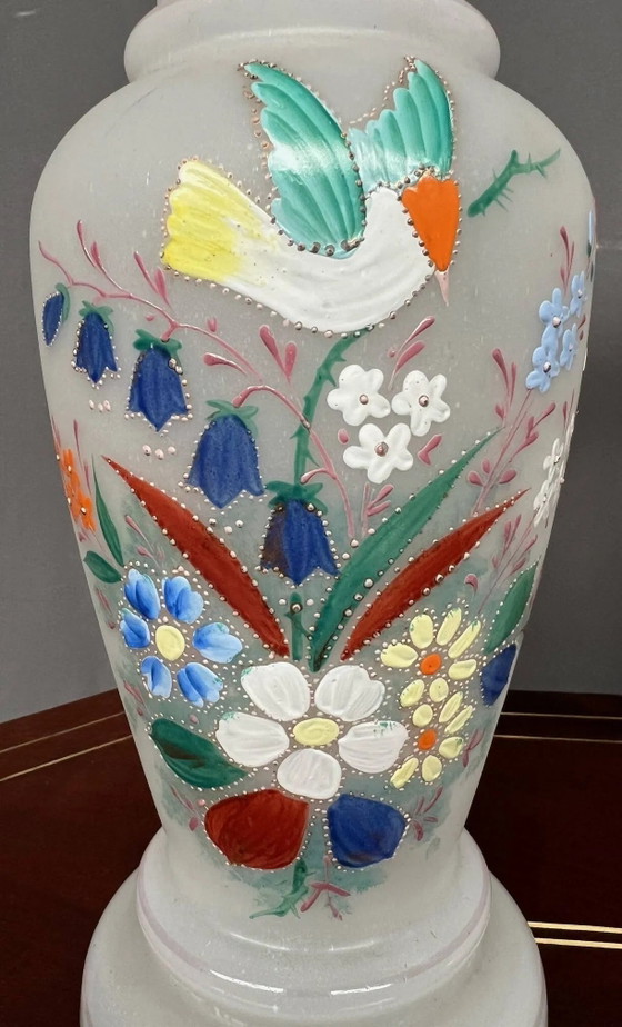 Pair of opaline glass vases. – Vintage (photo 4 of 5)