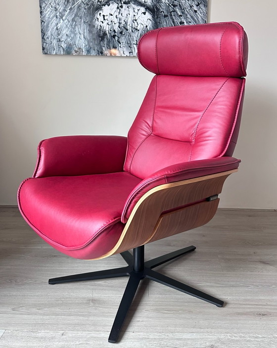 Musterring MR276 Design Sessel, Leder, Holz, Braun, Modern (Foto 12 von 12)
