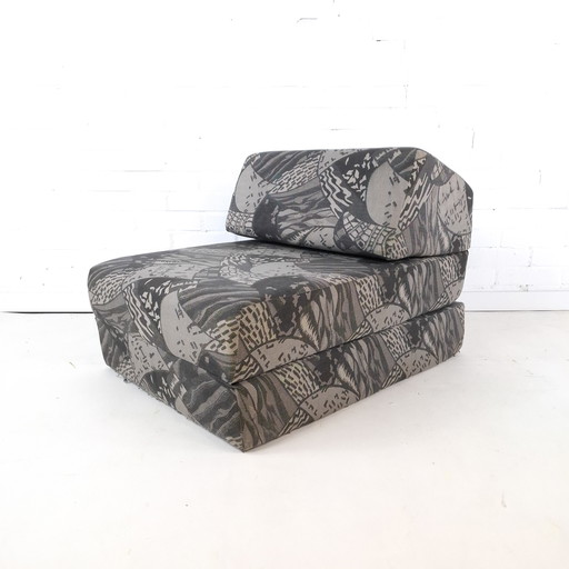 Fauteuil pliant vintage des années 80, gris