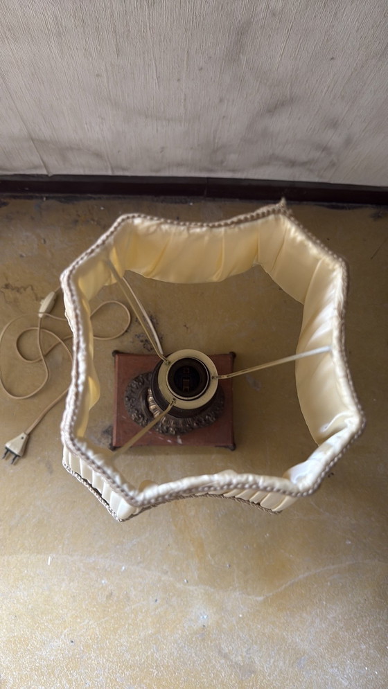 Image 1 of Lampen voet marmer koper