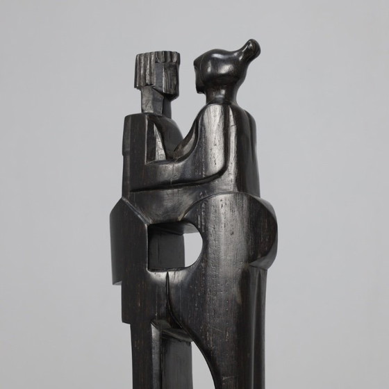 Image 1 of “Insieme” – Scultura in legno intagliata a mano di Jozef Kets, Belgio, 1971