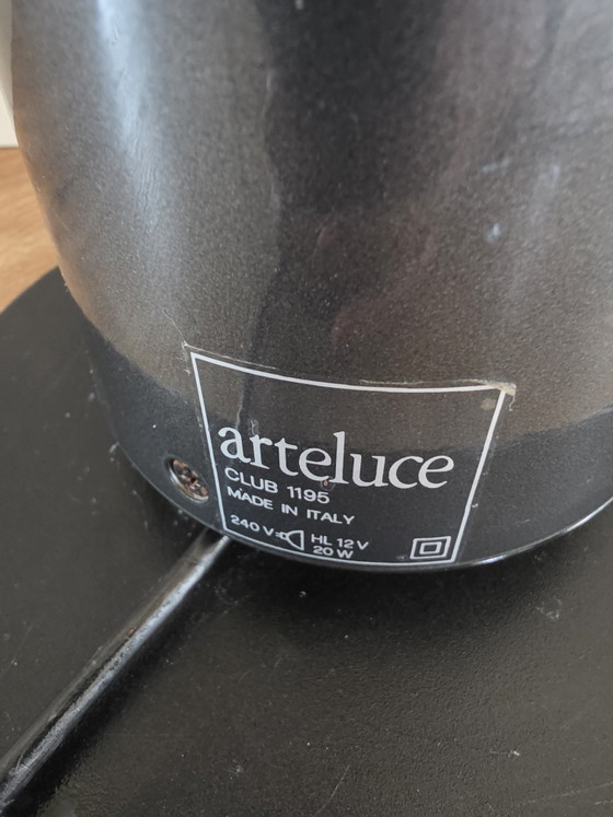 Lampe Arteluce Made In Italy Lampe Vintage Postmoderne – Lampadaires, Glass, Metal (photo 8 of 11)